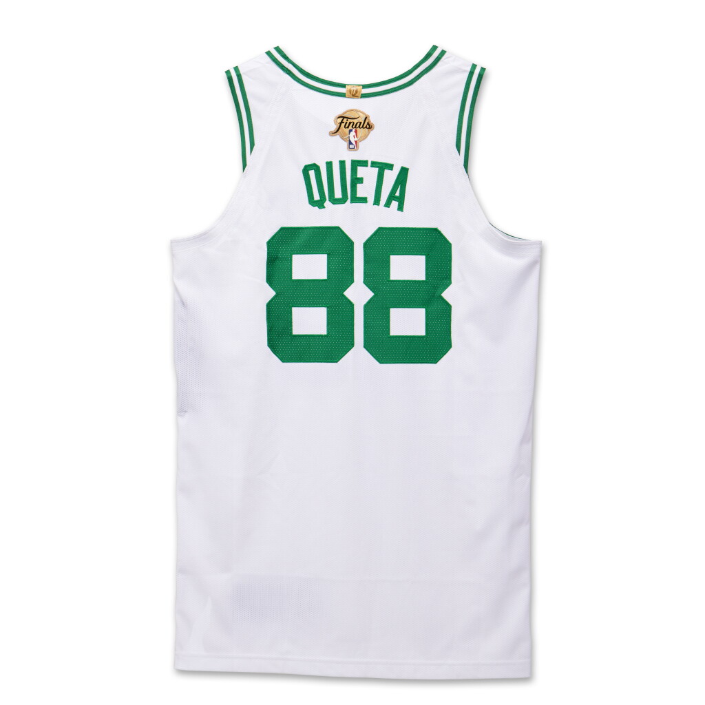 View full screen - View 1 of Lot 9. Neemias Queta Boston Celtics 2024 NBA Finals Game Worn Association Edition Jersey | Game 3.