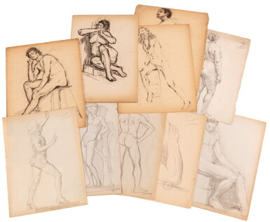 View full screen - View 1 of Lot 132. ALBERT CHEURET | A SET OF ONE HUNDRED SEVENTY SIX DRAWINGS .