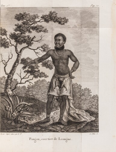 View full screen - View 1 of Lot 181. Voyage à la côte occidentale d'Afrique. Paris, 1801. Édition originale. 2 volumes en demi-maroquin de l'époque..