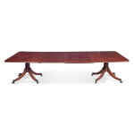 A Late George III Mahogany Double Pedestal Dining Table, circa 1800