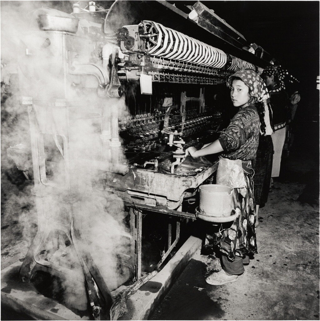 View full screen - View 1 of Lot 61. A Girl from Yianjing Working in a Textile Mill, Hetien Xianjiang Province.