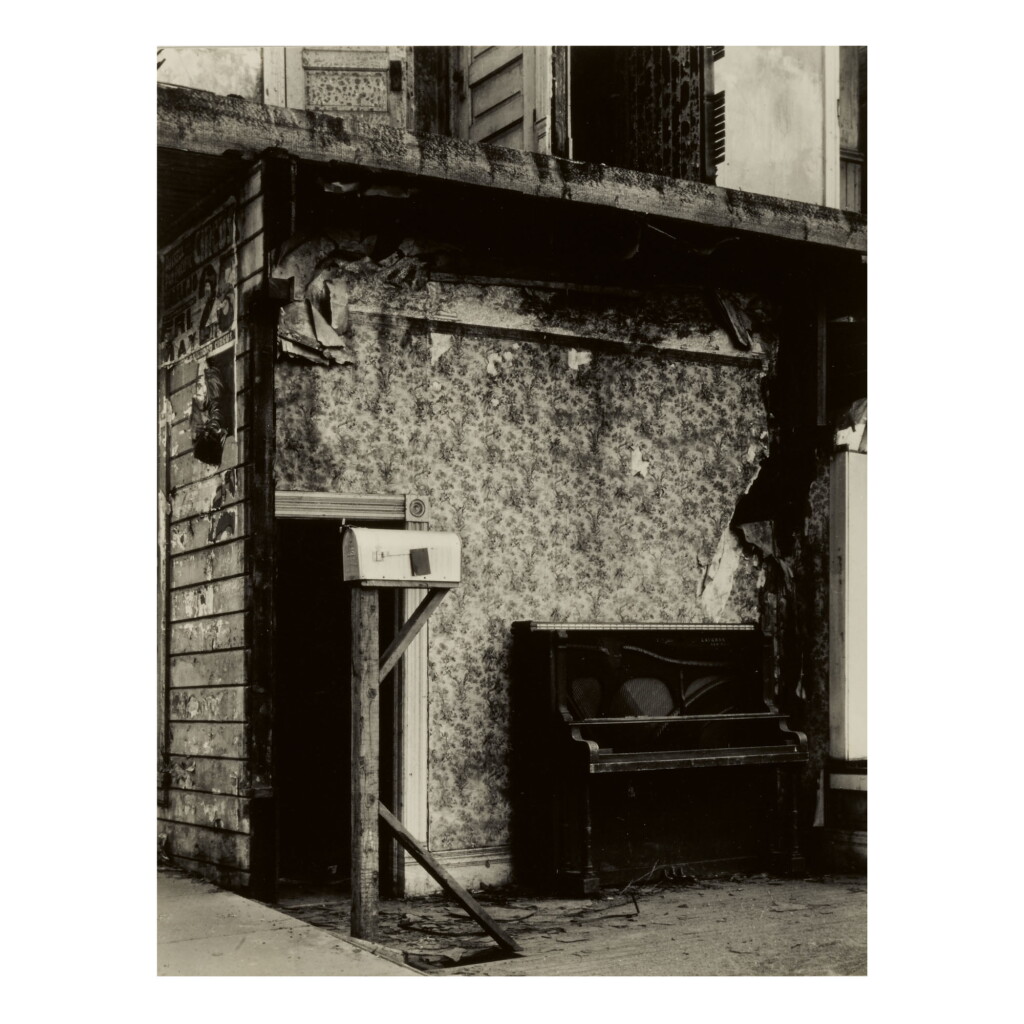 View full screen - View 1 of Lot 136. ALMA LAVENSON | 'BURNT-OUT HOUSE'.