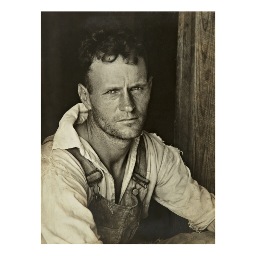 View full screen - View 1 of Lot 149. WALKER EVANS | FLOYD BURROUGHS, A COTTON SHARECROPPER, HALE COUNTY, ALABAMA.