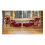 THOMAS MOLESWORTH | PAIR OF CLUB CHAIRS AND OTTOMANS
