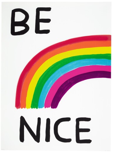 View full screen - View 1 of Lot 26. DAVID SHRIGLEY | BE NICE.