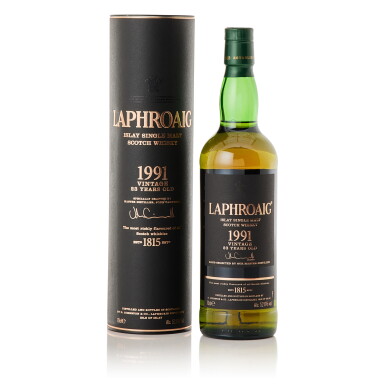 View full screen - View 1 of Lot 259. Laphroaig 23 Year Old 52.6 abv 1991 (1 BT70).