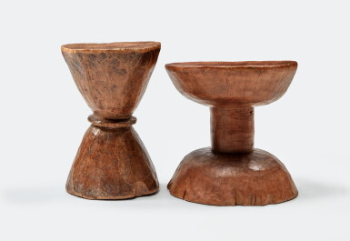 View full screen - View 1 of Lot 23. African stools.