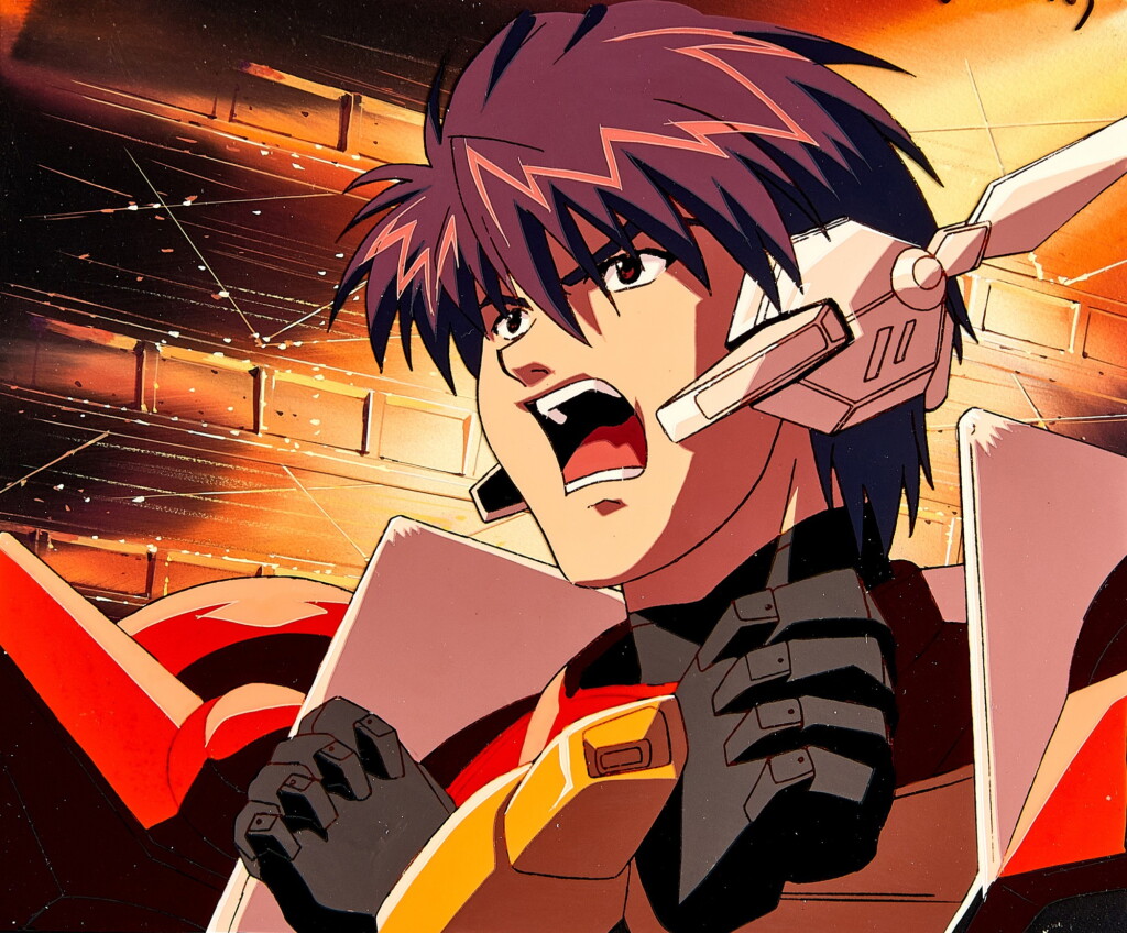 View full screen - View 1 of Lot 28. Main Character Animation Cel with Hand-painted Original Background | 主角賽璐璐,附手繪原裝背景.