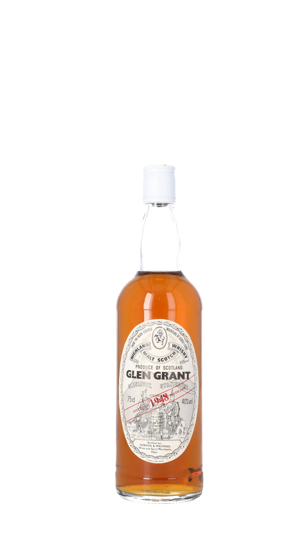 View full screen - View 1 of Lot 5534. Glen Grant Gordon & MacPhail 40.0 abv 1948 (1 BT75).