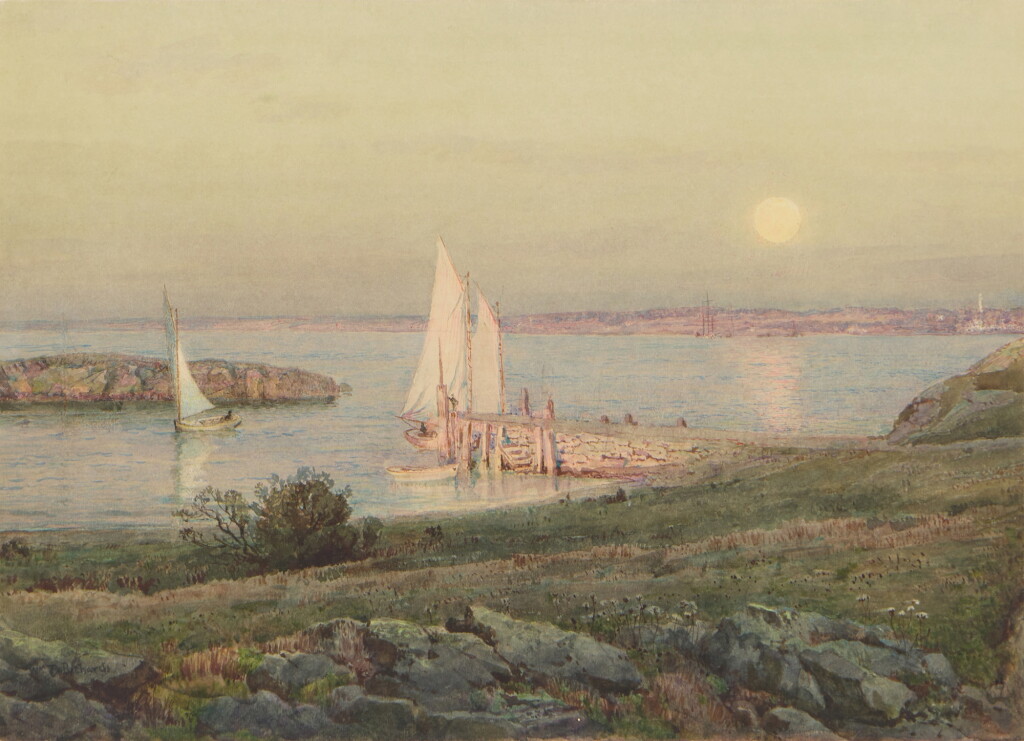 View full screen - View 1 of Lot 214. Jamestown, Looking Toward Newport.