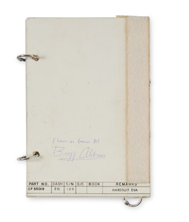 View full screen - View 1 of Lot 3. FLOWN Gemini XII Hardsuit EVA Checklist.