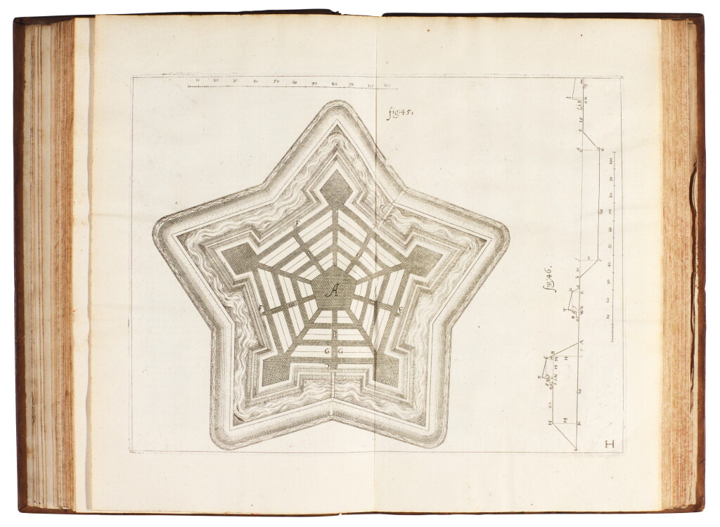 View full screen - View 1 of Lot 187. Freitag, L'architecture militaire, Paris, 1668, contemporary calf, Essex copy.