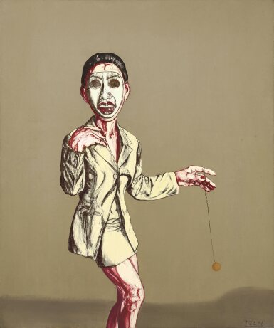 View full screen - View 1 of Lot 54. Zeng Fanzhi 曾梵志 | Mask Series No. 21 面具系列第21號.