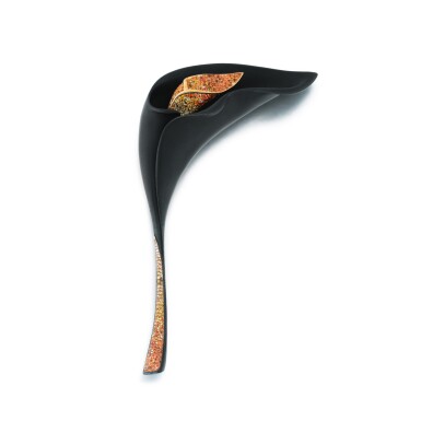 View full screen - View 1 of Lot 174. Gem-set and diamond brooch.