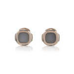Pair of White Gold and Enamel 'Nautilus' Cufflinks