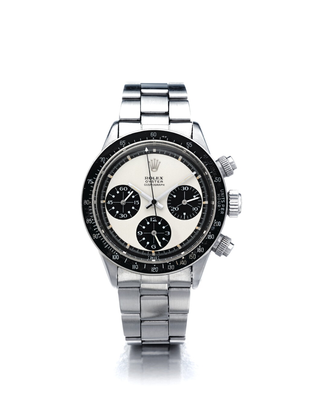 View full screen - View 1 of Lot 1. ROLEX | REFERENCE 6263 DAYTONA "PANDA MK 1.75 PAUL NEWMAN" A STAINLESS STEEL CHRONOGRAPH WRISTWATCH WITH BRACELET, CIRCA 1970.