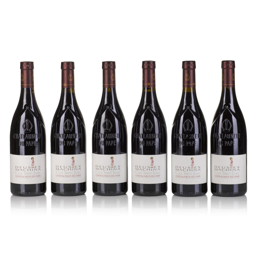 View full screen - View 1 of Lot 621. Châteauneuf du Pape, Deus Ex Machina 2004 Clos St. Jean (12 BT).