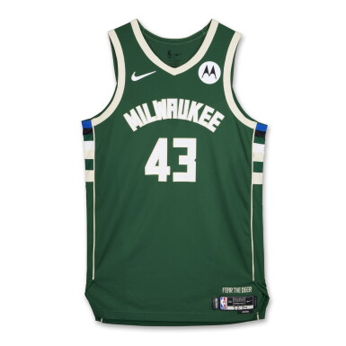 View full screen - View 1 of Lot 58. Thanasis Antetokounmpo Milwaukee Bucks 2024 NBA Playoffs Eastern Conference Round 1 Game Worn Icon Edition Jersey | Game 6 .