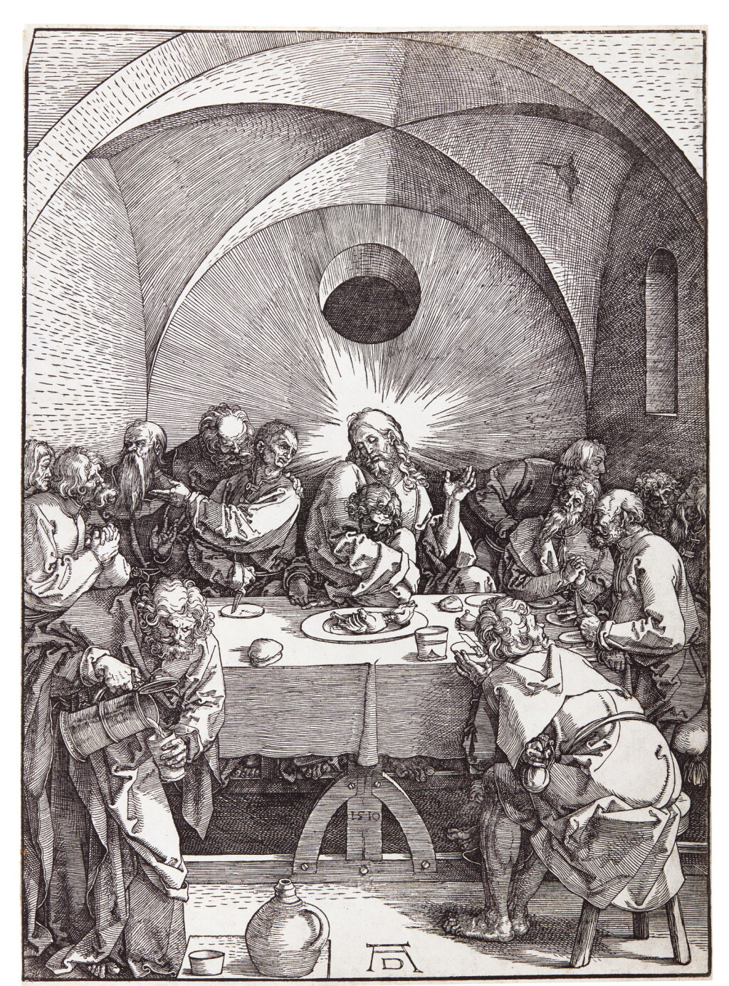 View full screen - View 1 of Lot 24. ALBRECHT DÜRER | THE LAST SUPPER (B. 5; M., HOLL. 114).