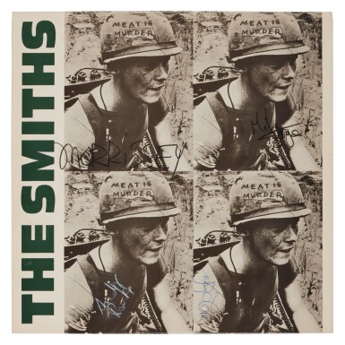 View full screen - View 1 of Lot 119. The Smiths | A signed copy of "Meat Is Murder".