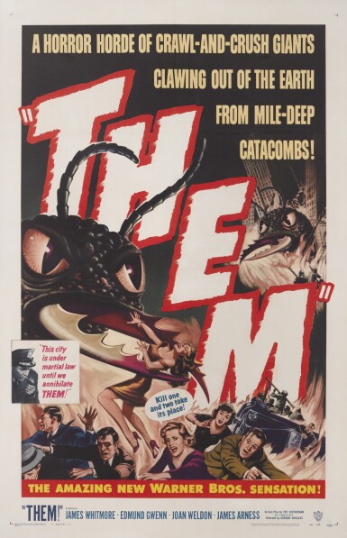 View full screen - View 1 of Lot 20. Them! (1954), poster, US.