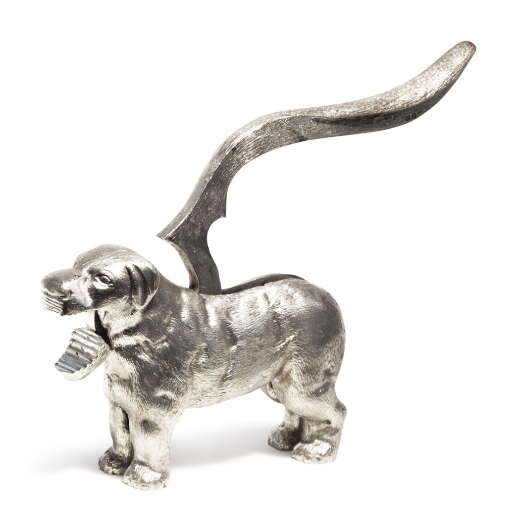 View full screen - View 1 of Lot 241. An English Silver Dog-Form Nutcracker, Margaret Howell, London, 1989.