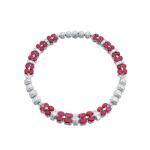 Ruby and diamond necklace, 1950s