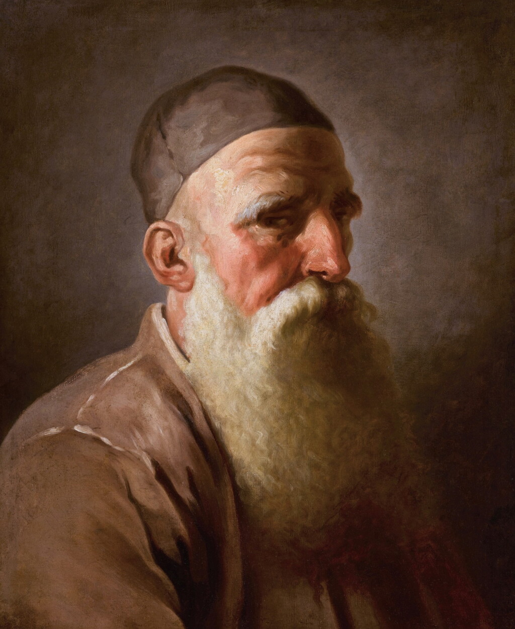View full screen - View 1 of Lot 334. Head study of a man in profile, possibly a Rabbi.
