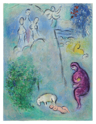 View full screen - View 1 of Lot 3. MARC CHAGALL | DRYAS DISCOVERS CHLOE (M. 310; SEE C. BKS. 46).