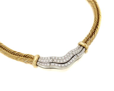 View full screen - View 1 of Lot 129. Pomellato, diamond necklace (Collier in diamanti, Pomellato).