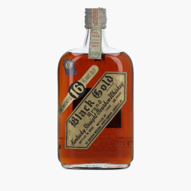 View full screen - View 1 of Lot 2383. Black Gold 16 Year Old Bottled In Bond 100 Proof 1917 (1 Bottle Pint).