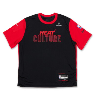 View full screen - View 1 of Lot 101. Jaime Jaquez Jr. Miami Heat 2024-2025 Game Worn City Edition Warmup Top .