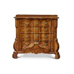 A Dutch Rococo Walnut Chest of Drawers, Circa 1735