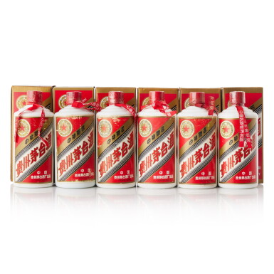 View full screen - View 1 of Lot 8355. 1997年產五星牌貴州茅台酒 Kweichow Five Star Moutai 1997 (6 BT50).