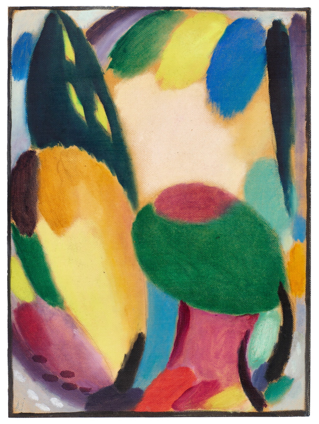 View full screen - View 1 of Lot 308. ALEXEJ VON JAWLENSKY | VARIATION: HERBST (LEUCHTENDER HERBST) ((VARIATION: AUTUMN)(LUMINESCENT FALL)) - RECTO & VERSO.