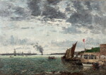 Brest. Débarquement des marins dans la rade