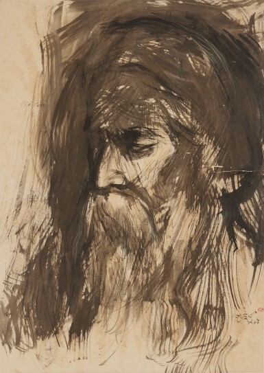 View full screen - View 1 of Lot 365. Untitled (Portrait of Rabindranath Tagore).