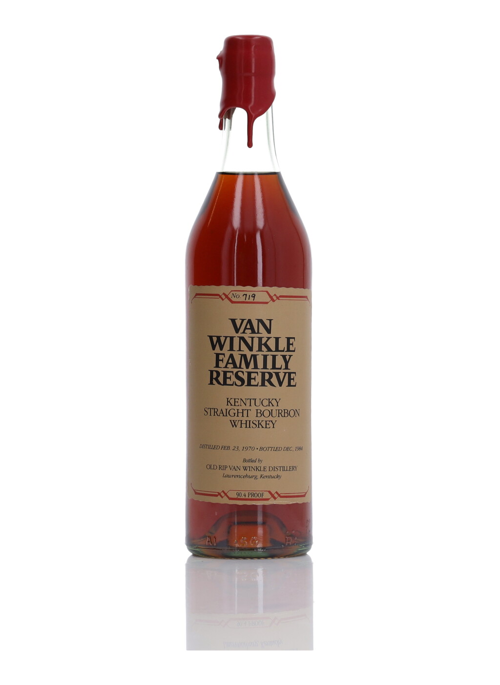 View full screen - View 1 of Lot 338. Van Winkle 14 Year Old Family Reserve 90.4 Proof 1970 (1 Bottle 75cl).