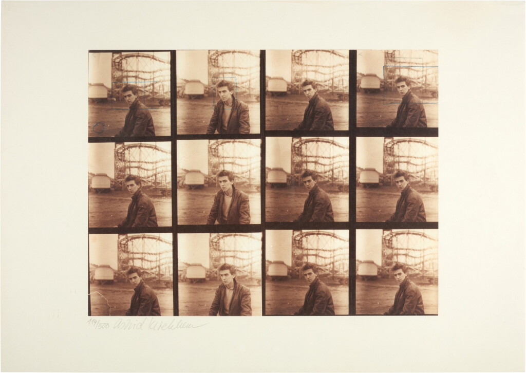 View full screen - View 1 of Lot 47. Astrid Kirchherr (1938–2020) | George Harrison, Funfair Portrait, Hamburg, 1960.
