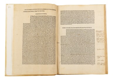 View full screen - View 1 of Lot 168. Ovidius, Fasti, Venice, 1481, modern vellum.