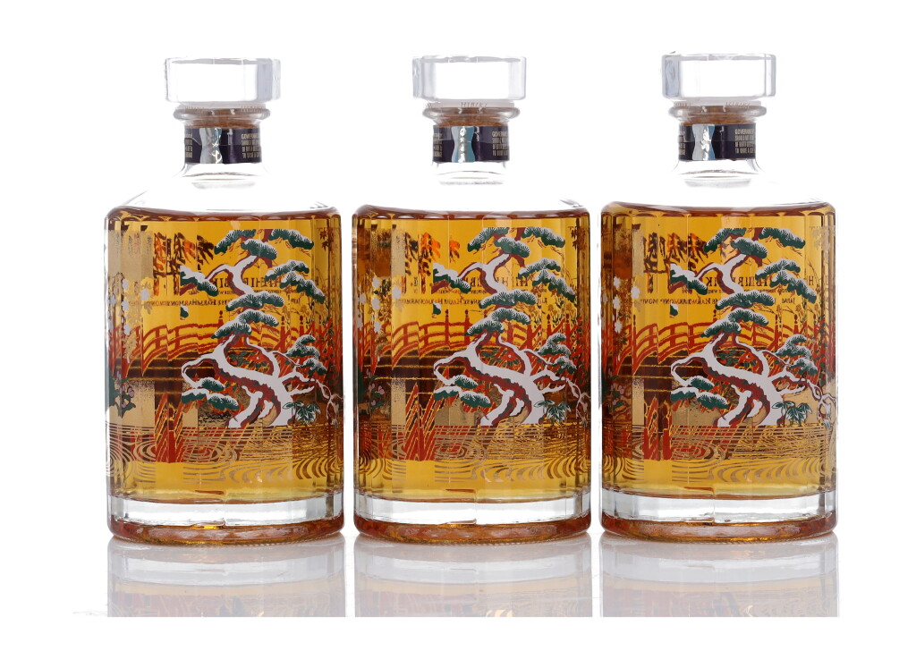 View full screen - View 1 of Lot 320. Hibiki Japanese Harmony 100th Anniversary Limited Edition 43.0 abv NV (3 Bottles 75cl).
