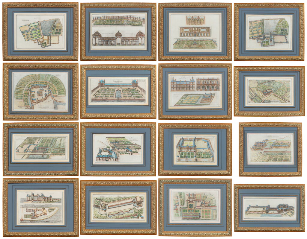 View full screen - View 1 of Lot 1175. Les plus excellents batiments de France (16 Prints).