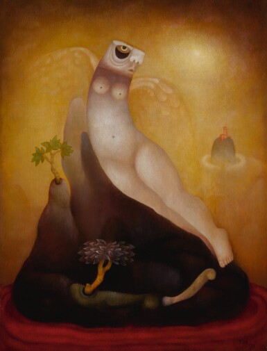 View full screen - View 1 of Lot 139. TILSA TSUCHIYA | FANTASIA II & SIN TÍTULO (A PAIR OF WORKS).