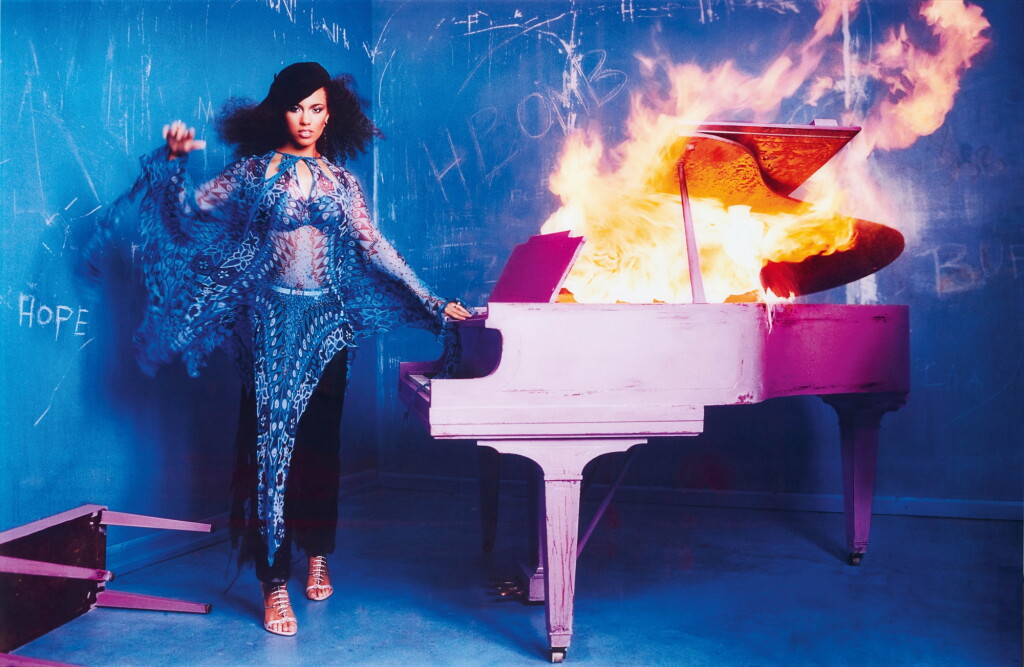 View full screen - View 1 of Lot 73. Alicia Keys, Burning Piano, New York.