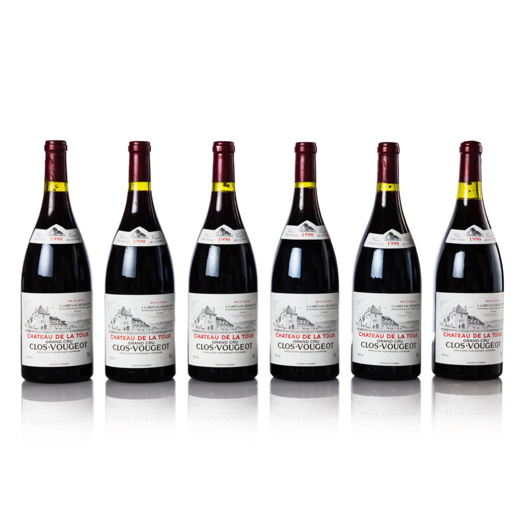 View full screen - View 1 of Lot 3041. Clos Vougeot 1990 Château de La Tour (6 MAG).