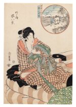 Utagawa Hiroshige (1797-1858) | Descending Geese at the Rice Fields (Tanbo no rakugan) | Edo period, 19th century