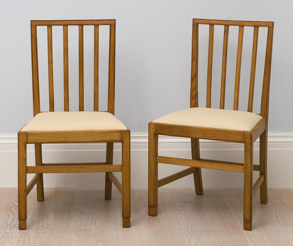 View full screen - View 1 of Lot 83. EDWARD BARNSLEY | SET OF TEN CHAIRS AND TWO ARMCHAIRS.