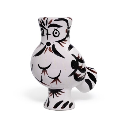 View full screen - View 1 of Lot 7. Chouette aux plumes (A. R. 122).