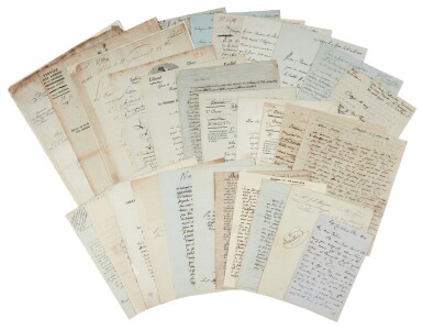 View full screen - View 1 of Lot 55. French Revolution--Le Directoire | A collection of letters and documents,.