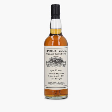 View full screen - View 1 of Lot 2087. Springbank Private Cask 25 Year Old 54.1 abv 1996 (1 Bottle 70cl).